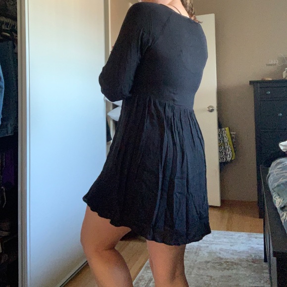 Purple Snow Black Dress - Picture 3 of 4